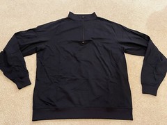 Footjoy Mens Quarter Zip Nylon/Poly/Spandex Black XL