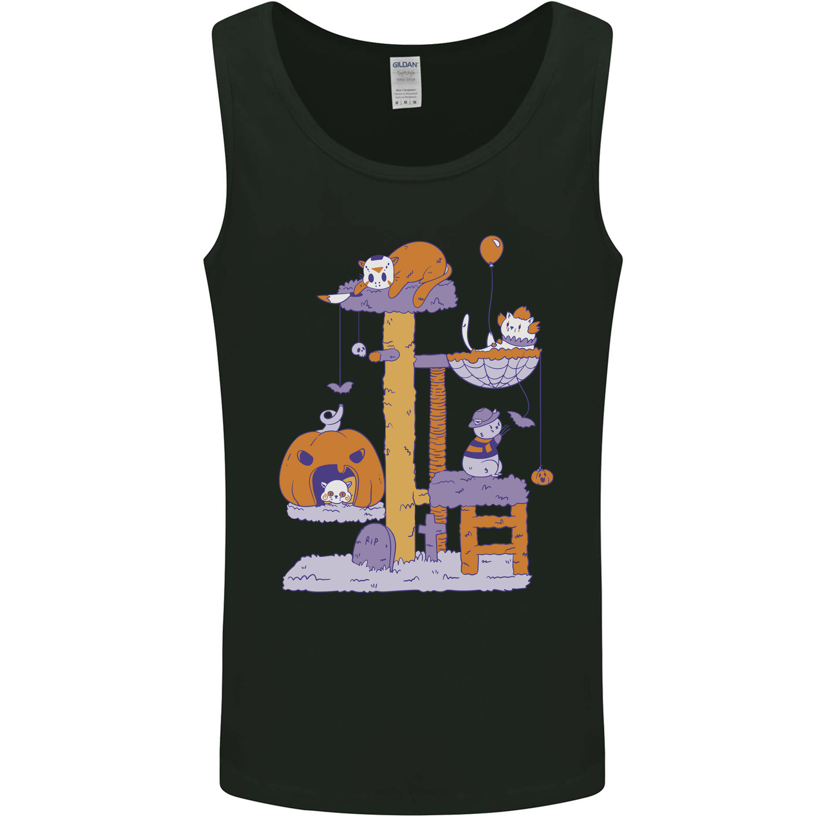 Cat Villians Funny Halloween Horror Mens Vest Tank Top gallery