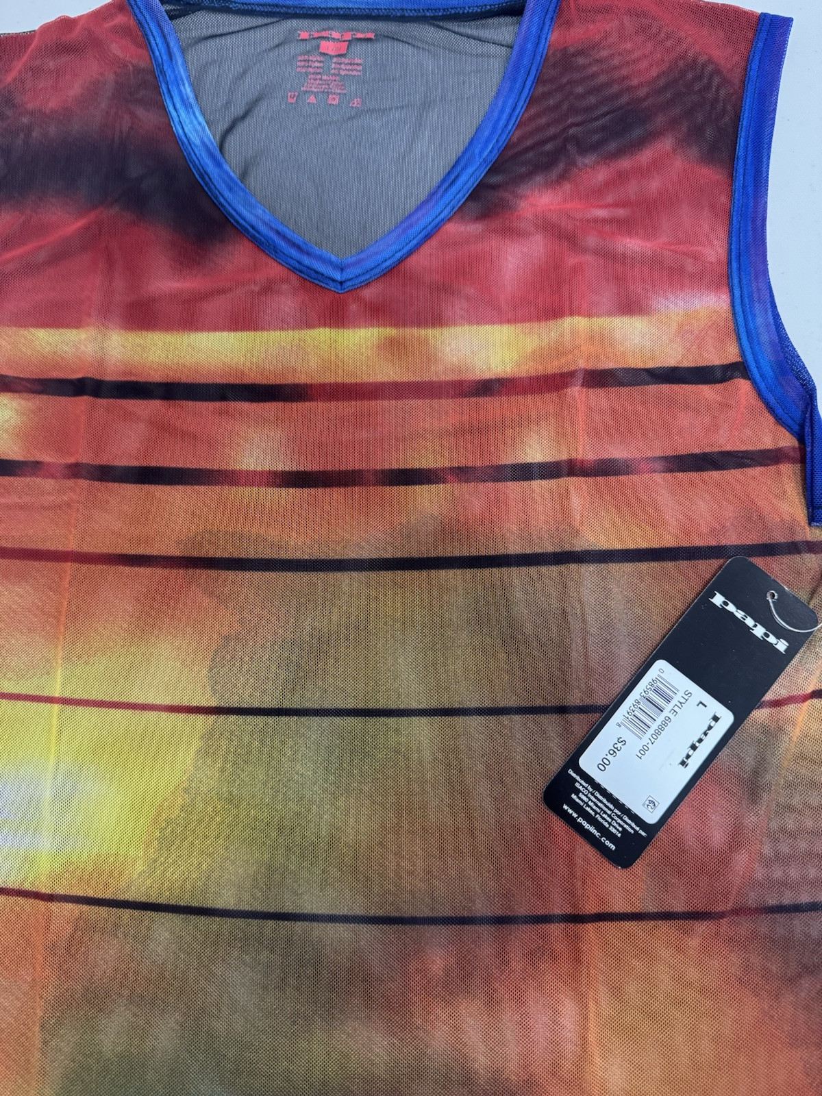 Papi Men's Mesh Tank Top Muscle Stretch Mesh Tank gallery
