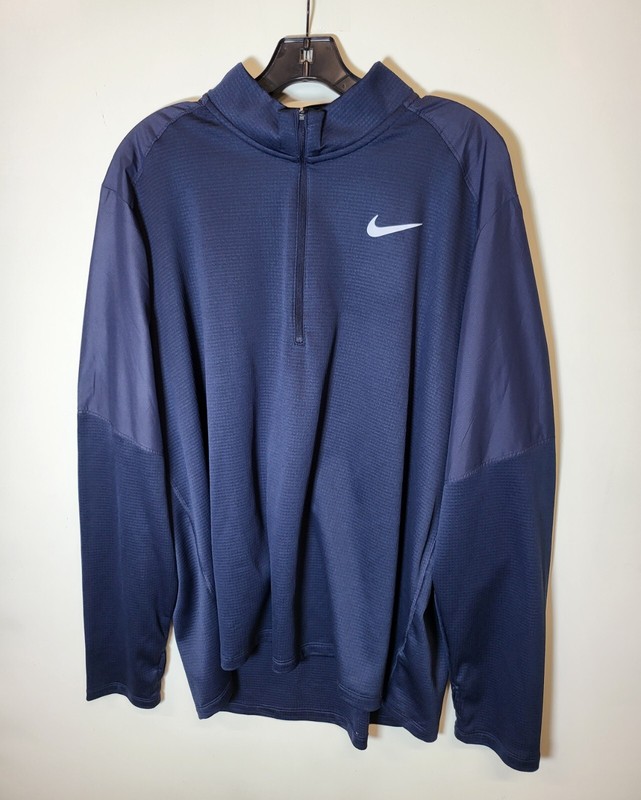 Nike Men's Pacer Hybrid Navy 1/2 Zip Running Top (BV4757-451) Size XXL gallery
