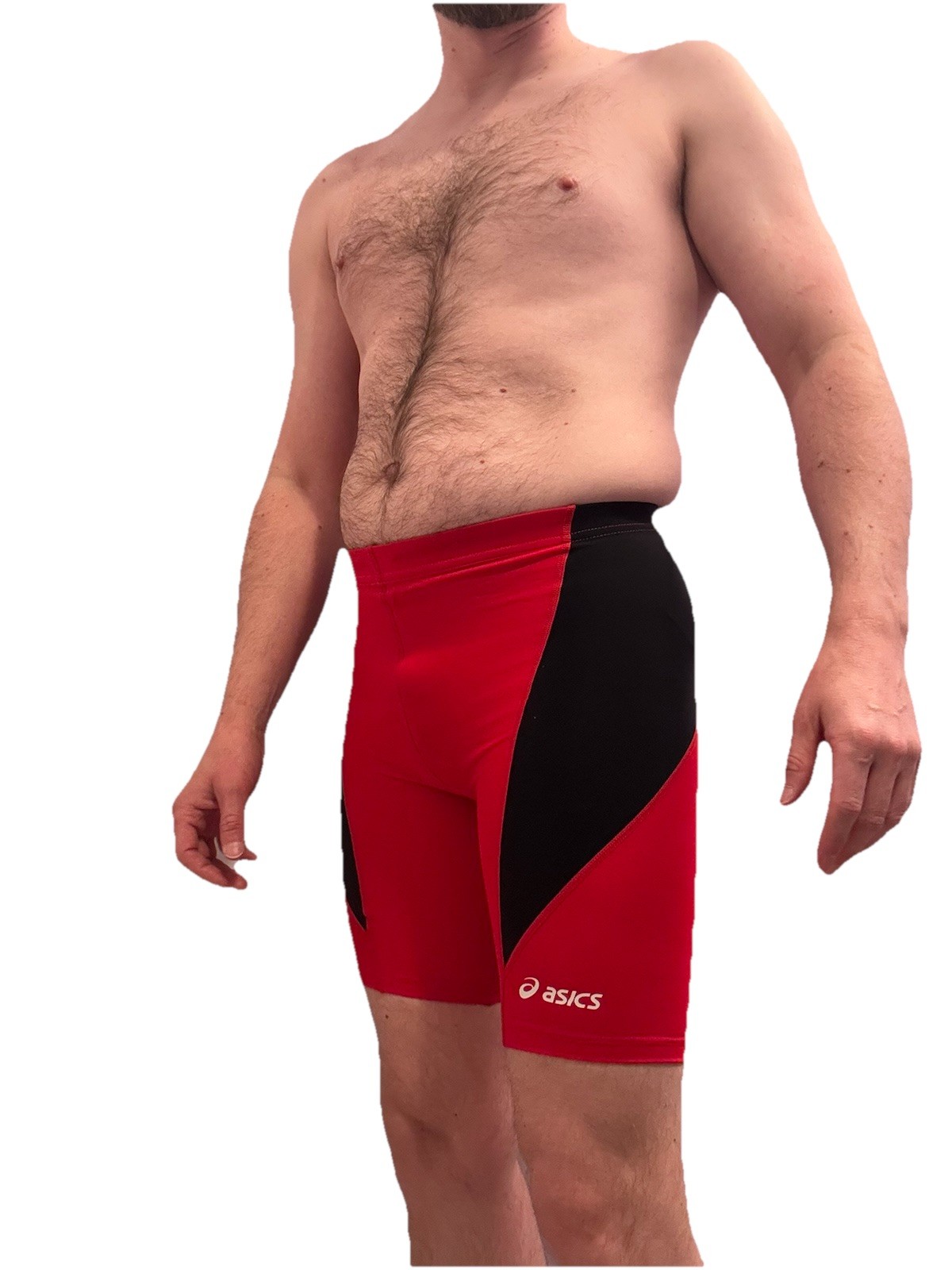 ASICS Hammer Wrestling Short JT807 2390 Black Red Small S gallery