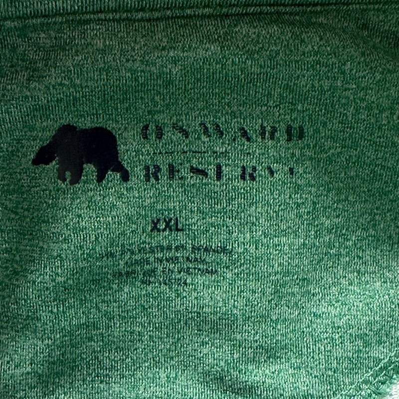 Onward Reserve 1/4 Zip Pullover Men 2XL XXL Green Performance Stretch Mock Neck gallery