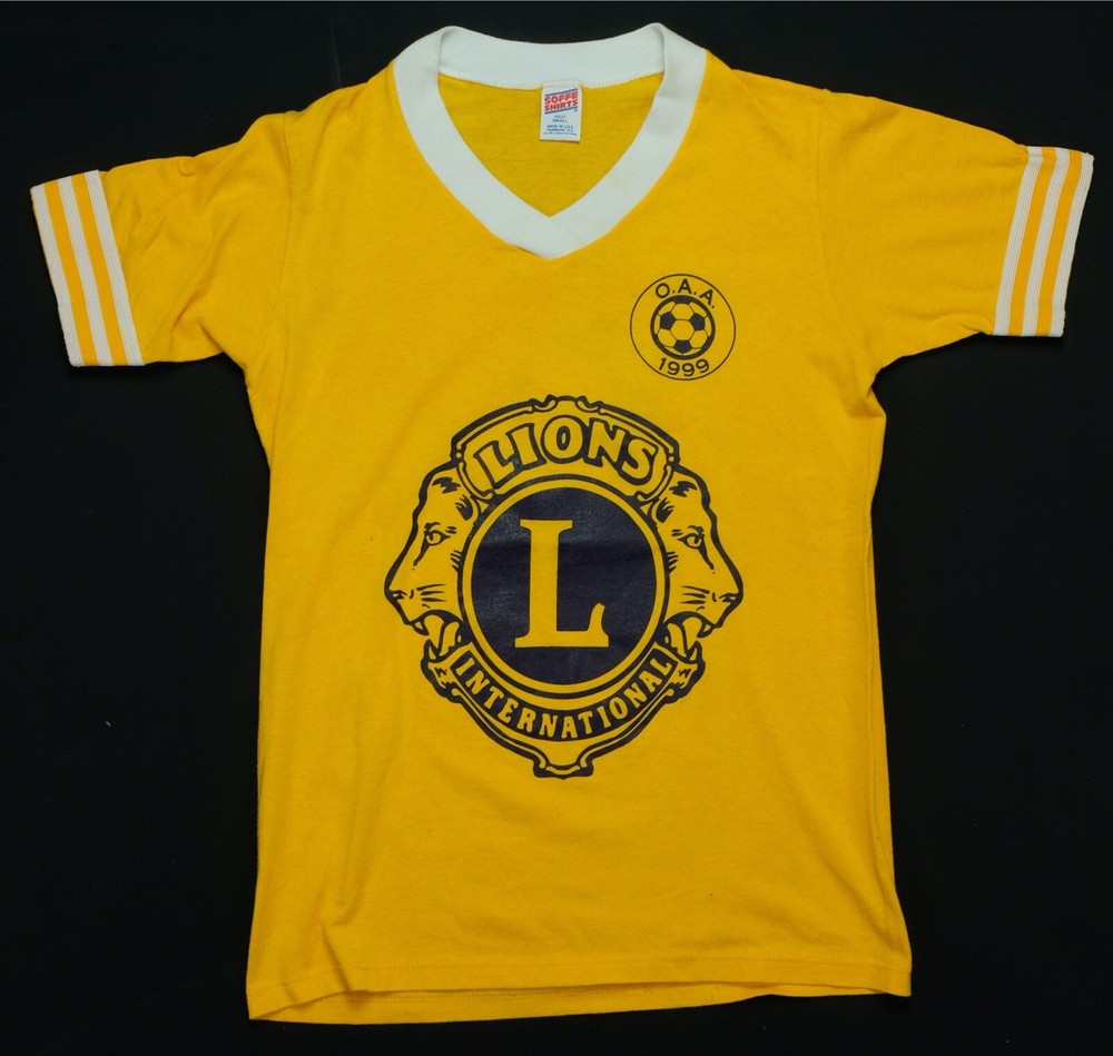 Rare Vintage SOFFE Lion’s International O.A.A. 1999 Soccer Jersey T Shirt 90s S