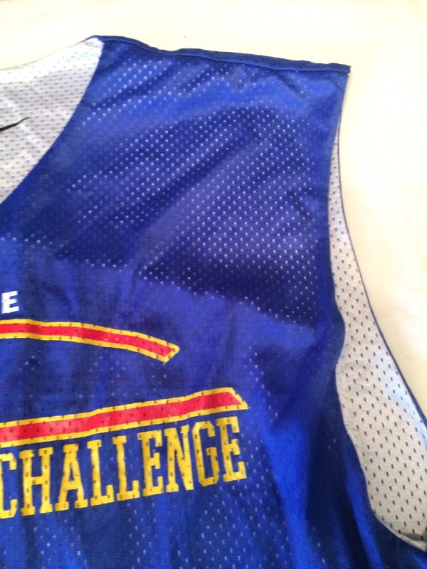 Nike SC 99 SUPREME CHALLENGE Basketball Reversible White Blue Jersey Adult XL 3 gallery
