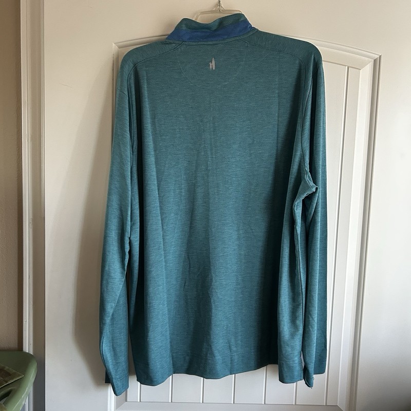 Johnnie-O Brewer Performance 1/4 Zip Golf Pullover MSRP $128 Green Grass XL gallery