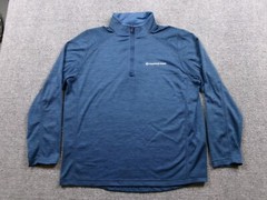 Vineyard Vines Pullover Mens Extra Large Blue Performance Wicking 1/4 Zip Waffle