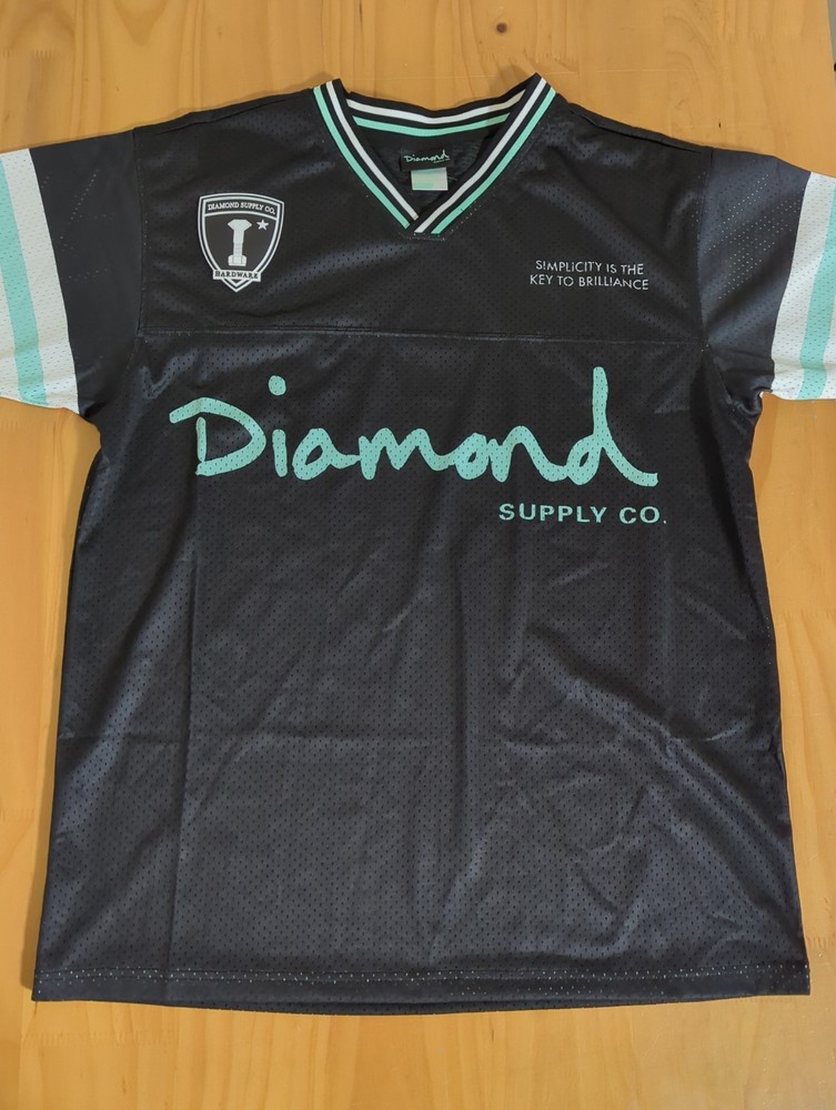 Diamond Supply Co Dunk Basketball Jersey Tank Top Men's Small S Tiffany Blue New