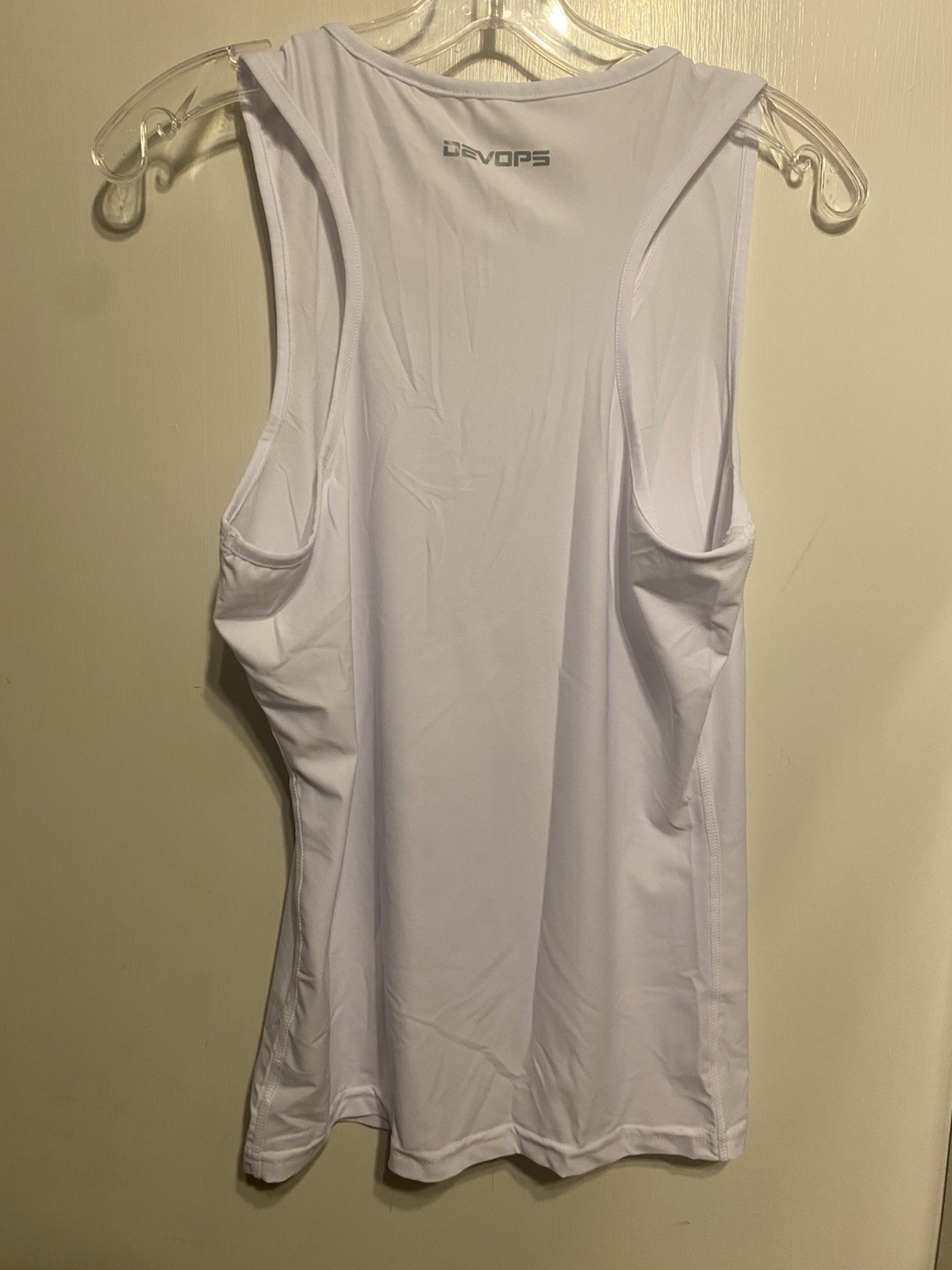 Devops Sleeveless Men's Size Medium Stretch Tank Top White Muscle Shirt NWOT gallery