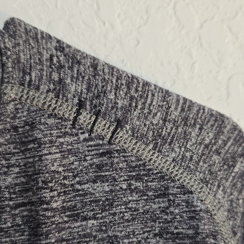 lululemon Men’s Heather Gray Long Sleeve Henley Athletic Fit Stretch L gallery