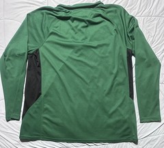 Starter Dri-Star Long Sleeve Pullover 1/4 Zip Shirt Size Large Green VGC