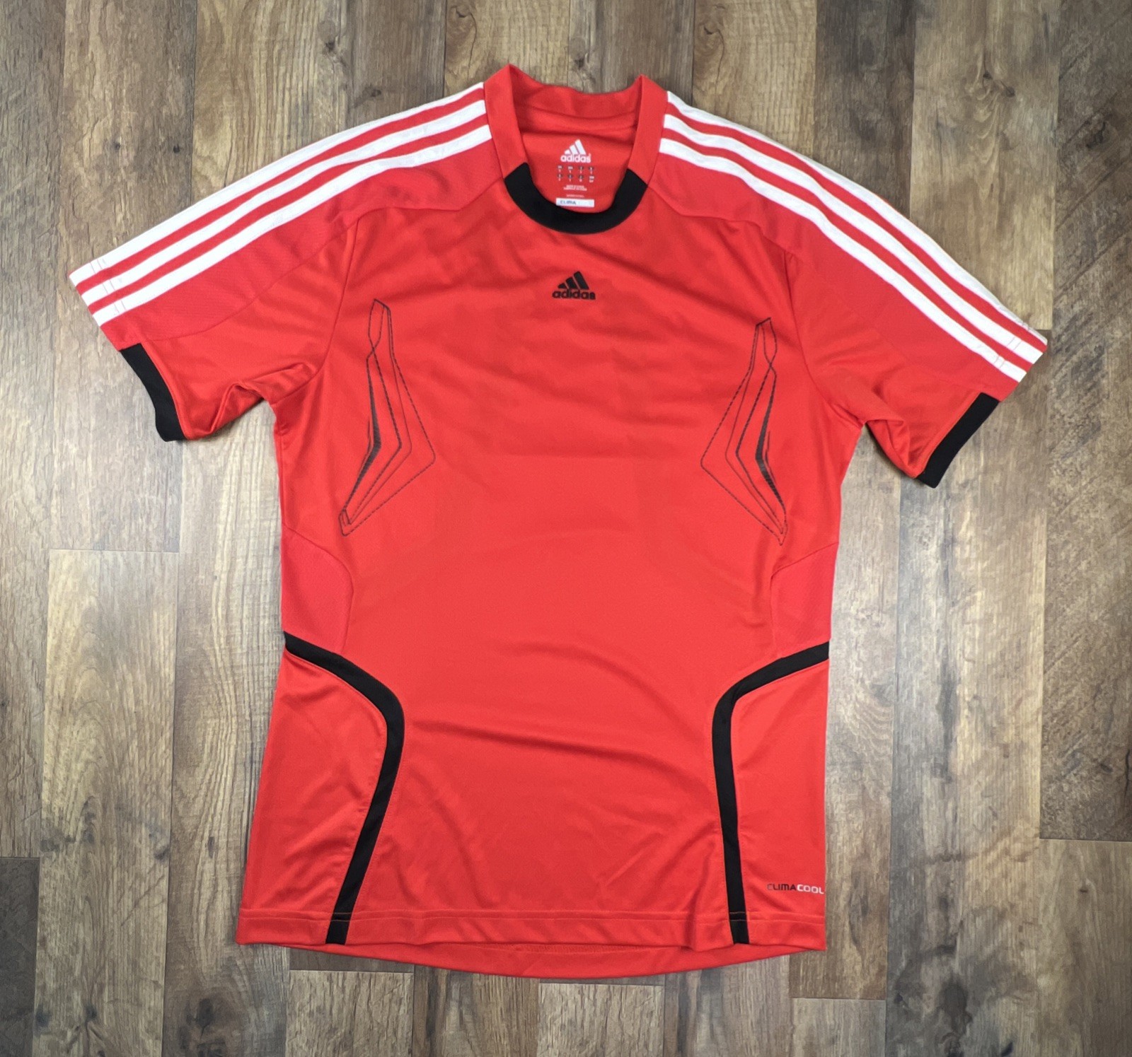 Adidas Climacool Predator Performance Jersey Tee Soccer Sports 3 stripes Small gallery