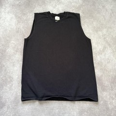 Vintage Nike Shirt Mens M Black Sleeveless Muscle Cutoff Swoosh Workout