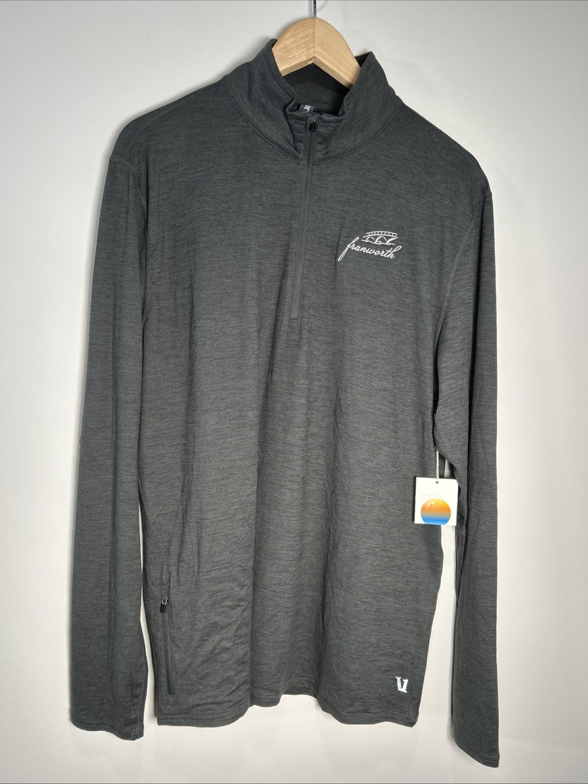 Vuori Ease Performance Half Zip Pullover Shirt Charcoal Heather Men Sz XL gallery