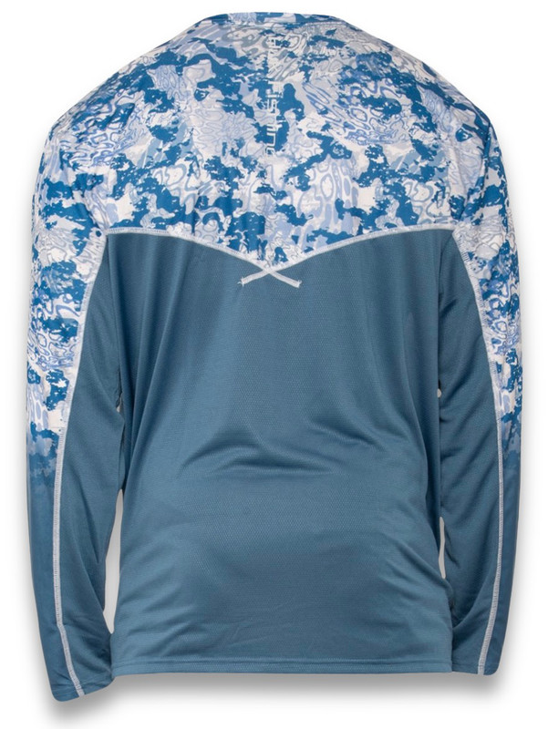 HUK Icon X Tide Change Fade UPF 50+ Shirt - NWT Mens Size Medium Fade #44663-E4 gallery