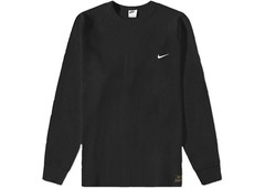 Mens Nike Life Long-Sleeve Heavyweight Waffle Top DX0894-010 – Black Size Large
