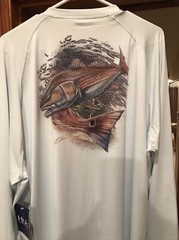 Huk Fishing Shirt, Men’s 2XL, Huk Pursuit Gettin’ Fat, LS Shirt, Redfish, NWT