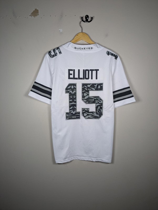 Nike Ohio State Ezekial Elliott Land of the Wolves Alternate Football Jersey M gallery