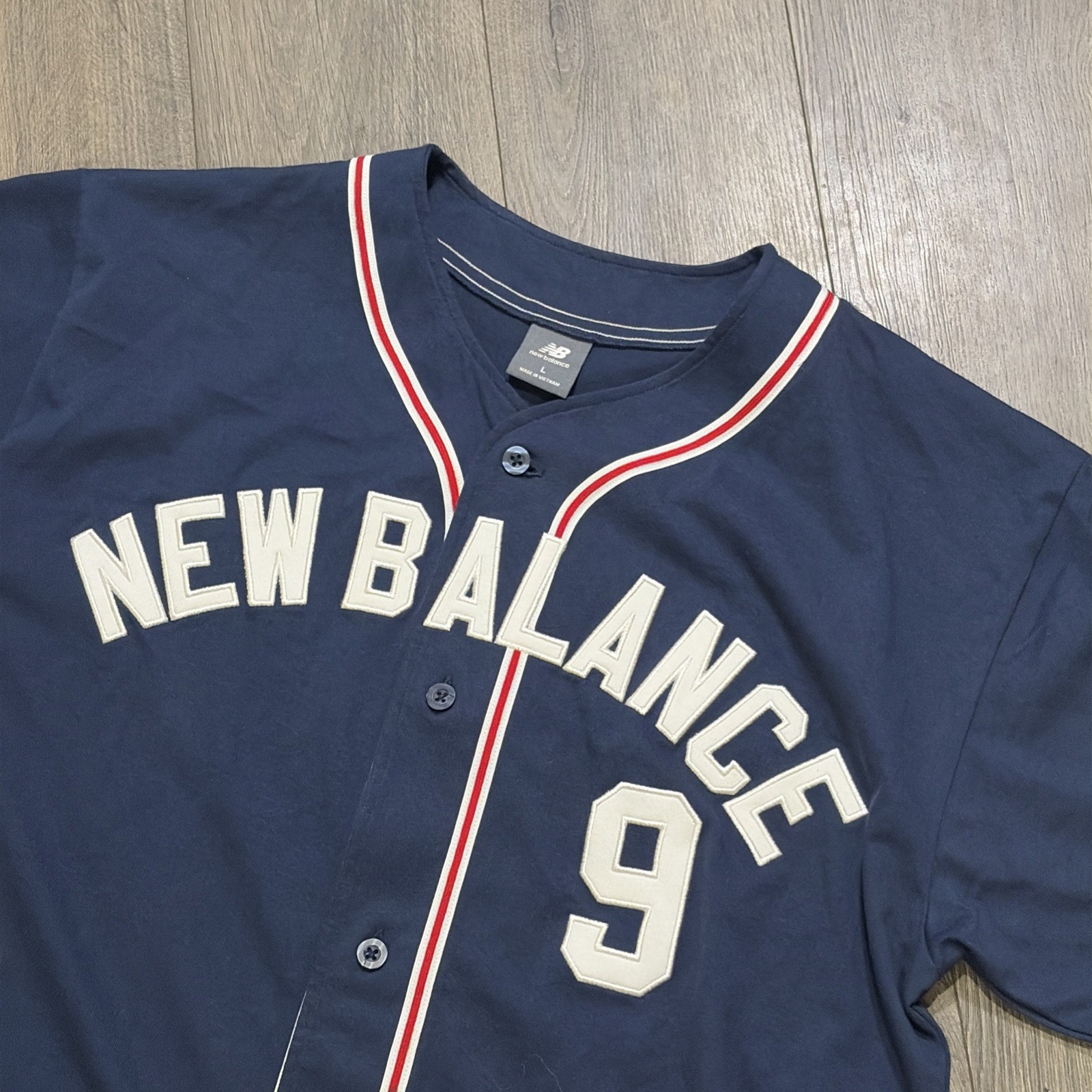 New Balance Men’s L Large #9 Retro Baseball Jersey gallery