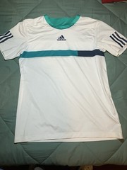 Adidas Barricade Training T Shirt Mens Medium White Tennis Performance ClimaCool