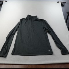 Vuori Ease Performance Half Zip 2.0 Mens Medium Gray Gym Mock Neck Stretch