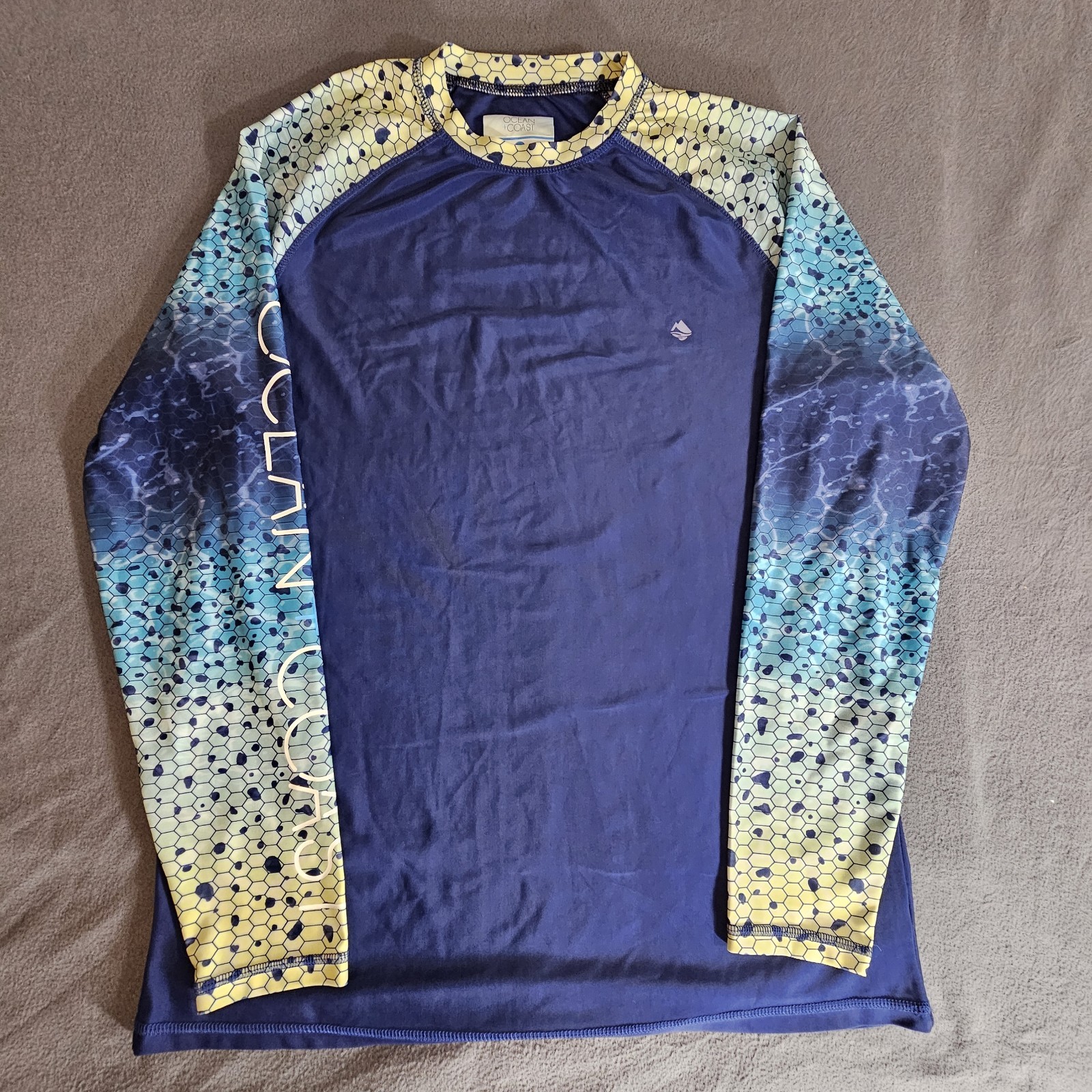 Ocean + Coast Rash Guard Fishing Long Sleeve Shirt Men's Size Small gallery