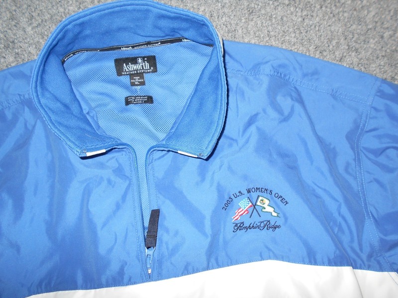 ASHWORTH 2003 PUMPKIN RIDGE WOMENS GOLF OPEN MENS XL 13 ZIP PULLOVER gallery