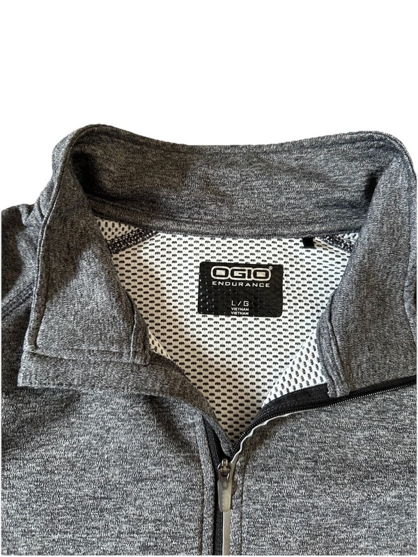OGIO Endurance 1/4 Zip Pullover Mens Large Gray Performance Golf Long Sleeve gallery