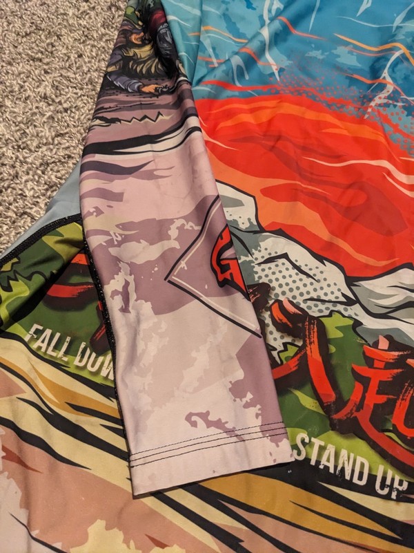 Ground Game Samurai Mens Rash Guard Medium bjj jiu jitsu m preowned gallery