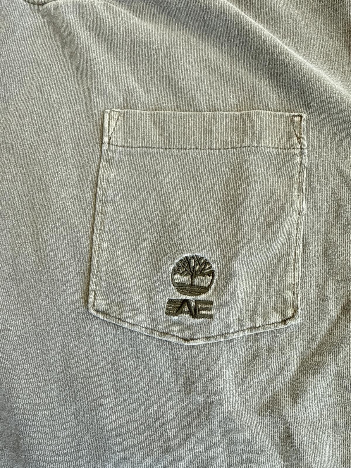 Timberland x American Eagle Pocket Tee Green Washed Size L gallery