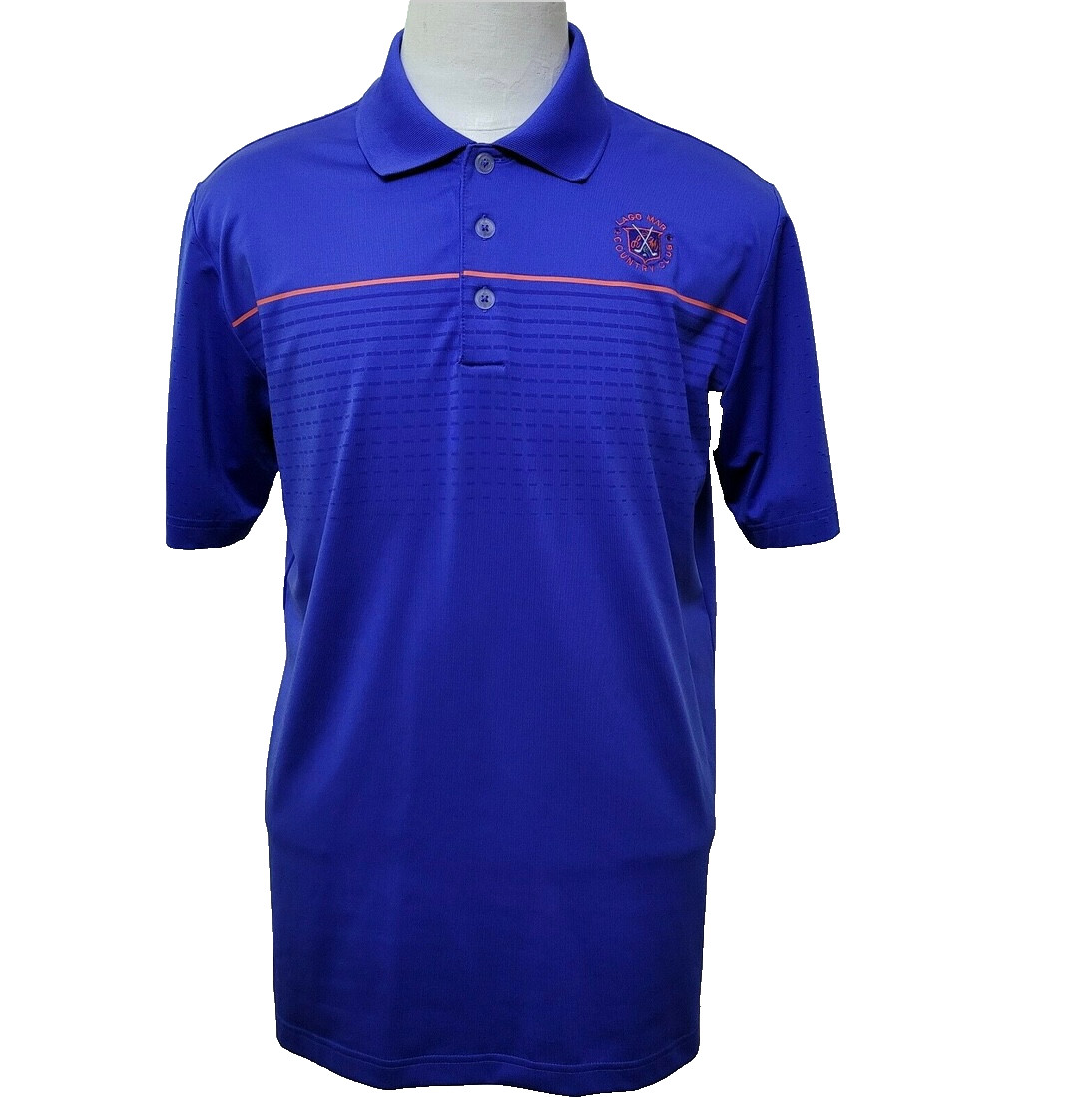 Adidas Puremotion Coolmax Golf Men's Size M Solid Blue Athletic Polo Shirt gallery