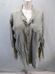 Eddie Bauer Size TXL Men Gray 100% Cotton LongSleeve Button Up Outdoor Shirt 365