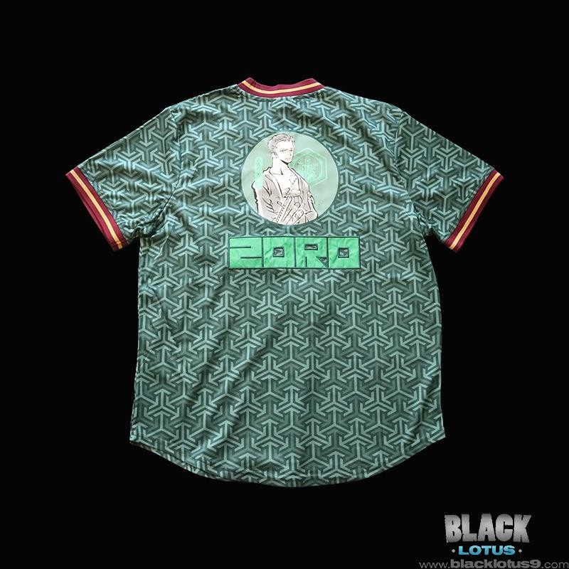 NEW One Piece Straw Hat Crew Roronoa Zoro Batting Soccer Jersey XL BoxLunch gallery