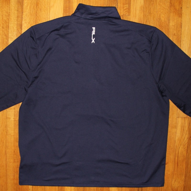 Ralph Lauren RLX Golf Performance Jersey Quarter-Zip Pullover Mens L Navy Blue gallery