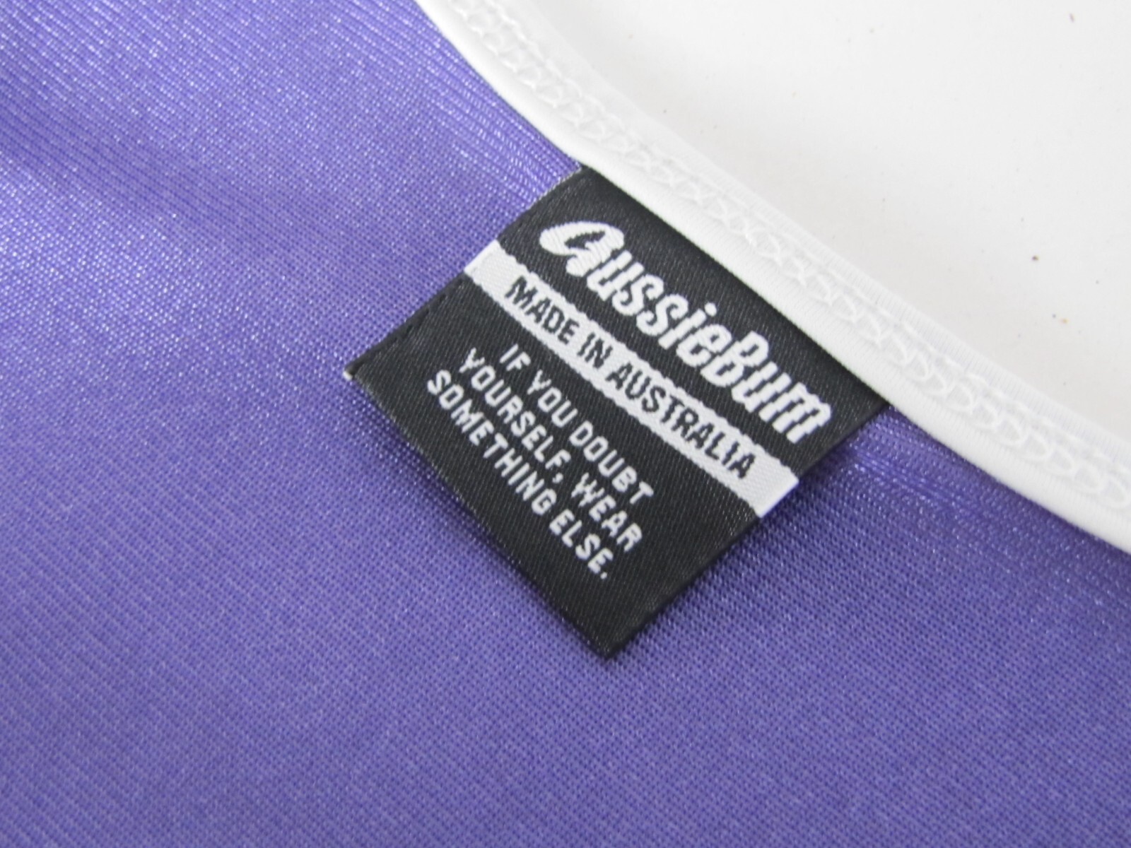AussieBum Men's Medium Purple Black Stretch Nylon Athletic Tank Top gallery