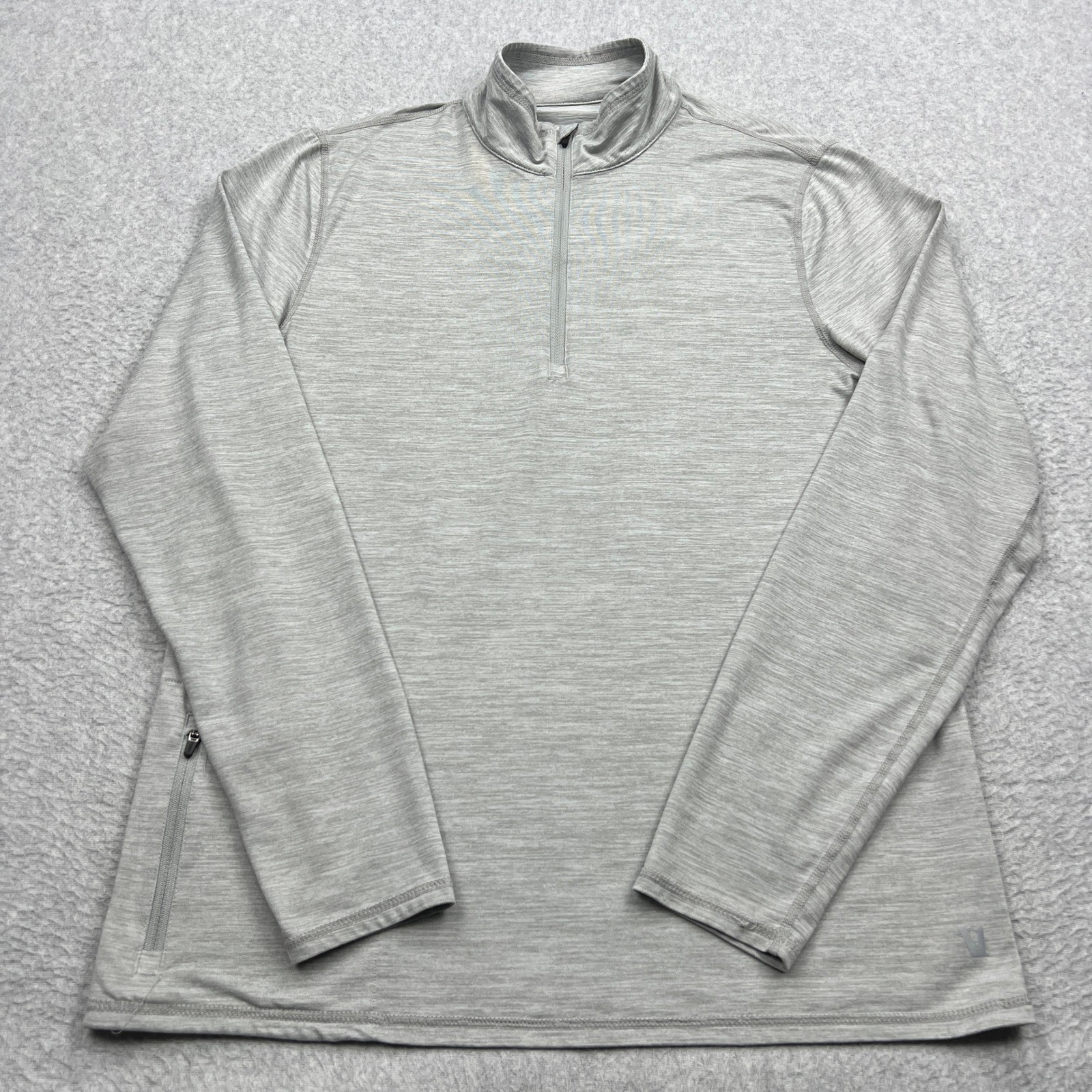 Vuori Ease Performance Half Zip 2.0 Pullover Mens Medium* Gray Activewear V221 gallery