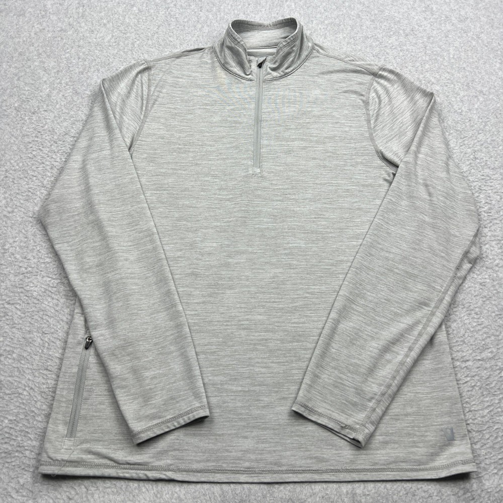 Vuori Ease Performance Half Zip 2.0 Pullover Mens Medium* Gray Activewear V221