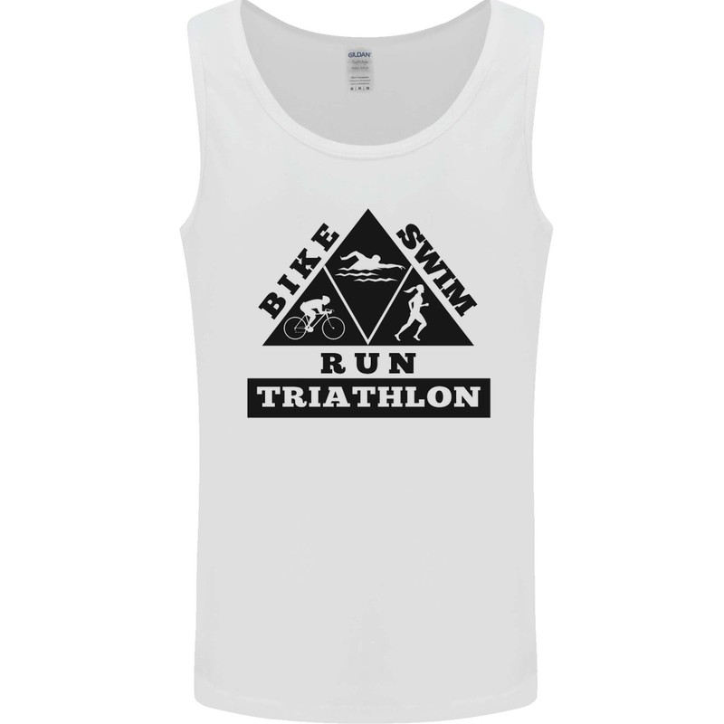 Triathlon Triangle Running Swimming Cycling Mens Vest Tank Top gallery