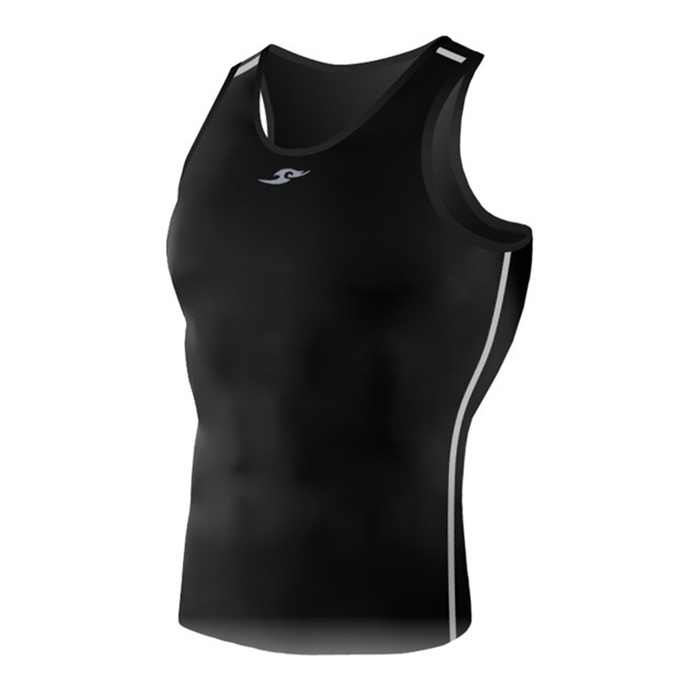 Take Five Recovery Compression Tank Top Mens Gym Workout Base Layer Shirt 076 gallery