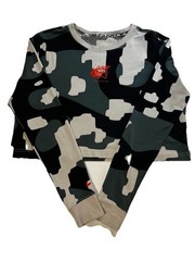 NIKE Women’s Naomi Osaka long-sleeve Camo Cropped T-shirt Tee – size S