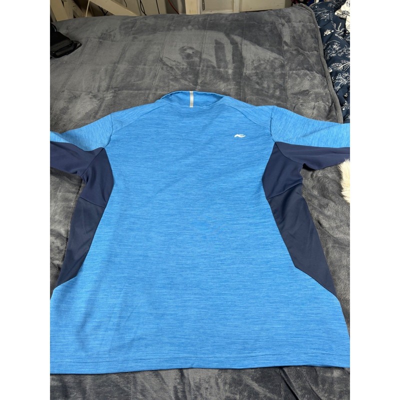 Kjus Roman Midlayer Half-Zip Pullover Blue Navy Mens XL UPF 50+ MG25-L03 gallery