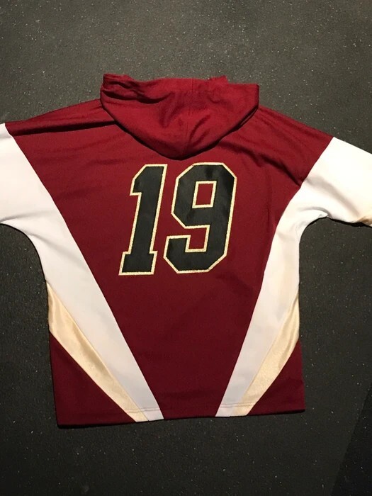 SUPREME Hooded Hockey Jersey Burgundy Large gallery
