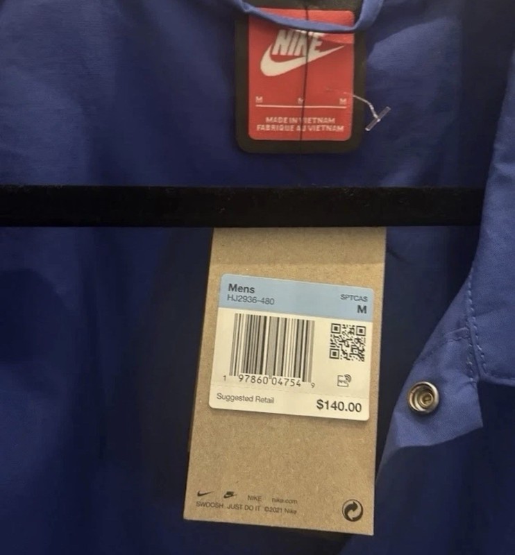 Nike Sportswear Tech Men's Button-Down Jacket HJ2936-480 NWT Size M gallery