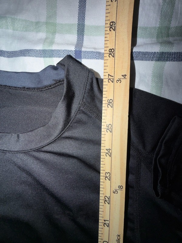Men’s Tesla Long Sleeve Compression Shirt Size Large Black Workout TSLA gallery