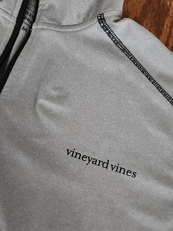 Vineyard Vines Performance Quarter Zip Pullover Men's Medium Gray Golf Active gallery