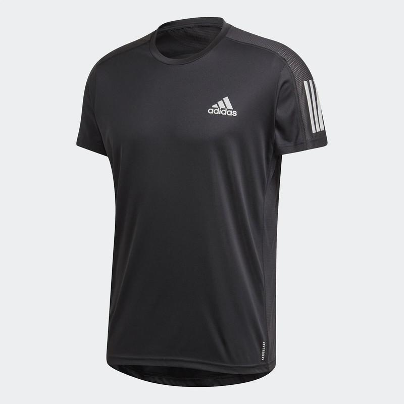 adidas men Own the Run Tee - Black gallery