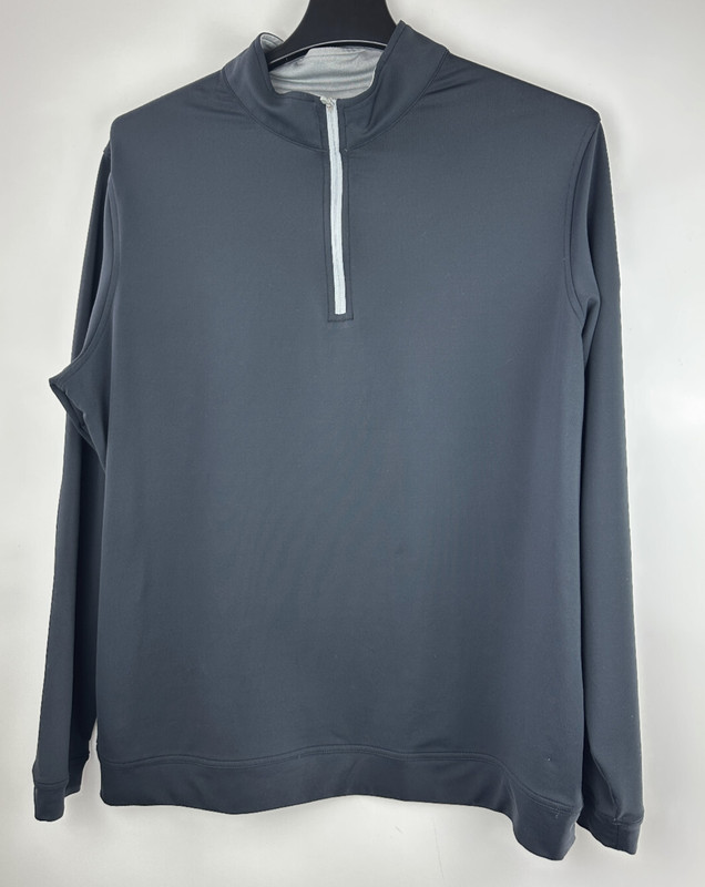 Peter Millar Men's Perth Stretch Loop Terry Quarter Zip Size XL *Company Logo gallery