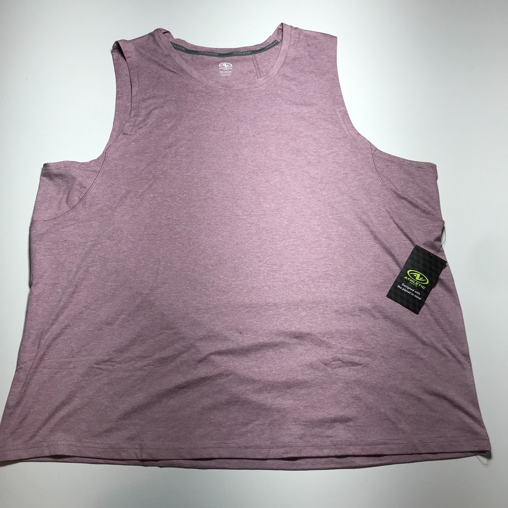 Athletic Works Mens XL/46-48 Iced Lavender Active Buttercore Tank Sleeveless NWT