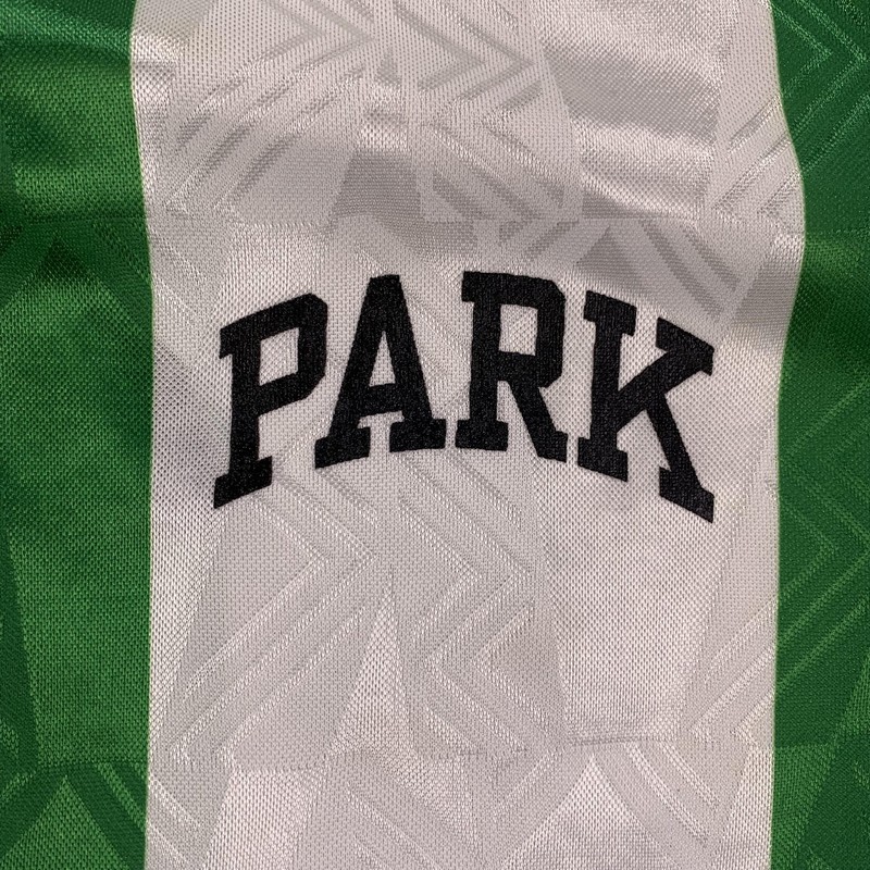 Vintage Umbro Soccer Jersey Mens Large Green White Striped Collared Made USA 90s gallery