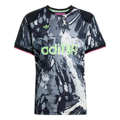 Adidas L Men’s Jersey Black White Grey Pink Retro Classic Shirt AOP KD2351 New
