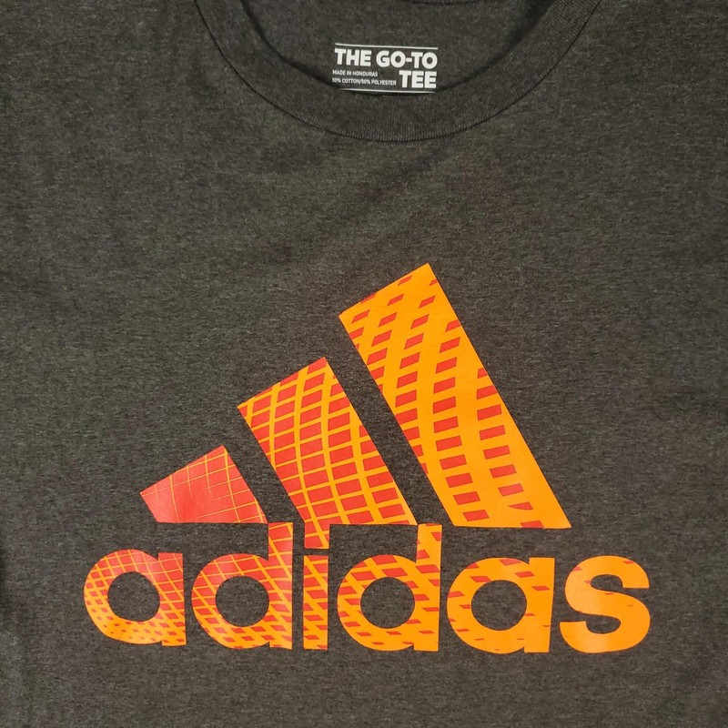 Adidas Shirt Mens Medium Athletic Tee The Go-To Graphic Polyester Performance gallery